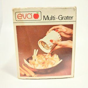 Vintage Eva Multi Grater Stainless Steel Blade Food Grater Cheese Grinder #1263